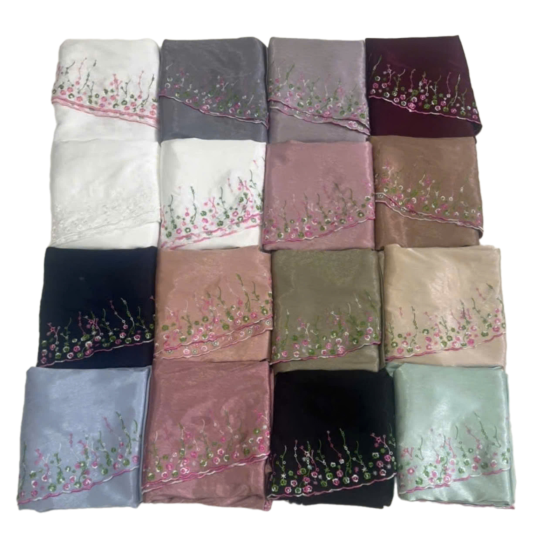 Telekung Silk Embroidery Vietnam