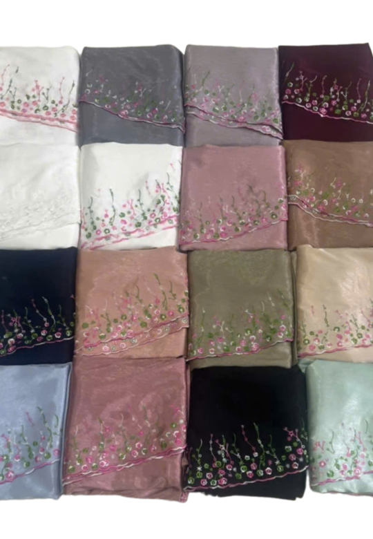 Telekung Silk Embroidery Vietnam