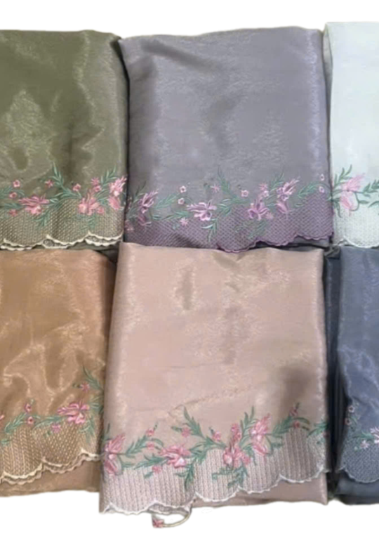 Telekung Silk Embroidery Vietnam