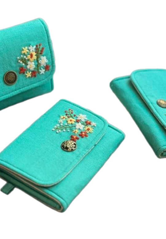 Hand Embroidered Wallet